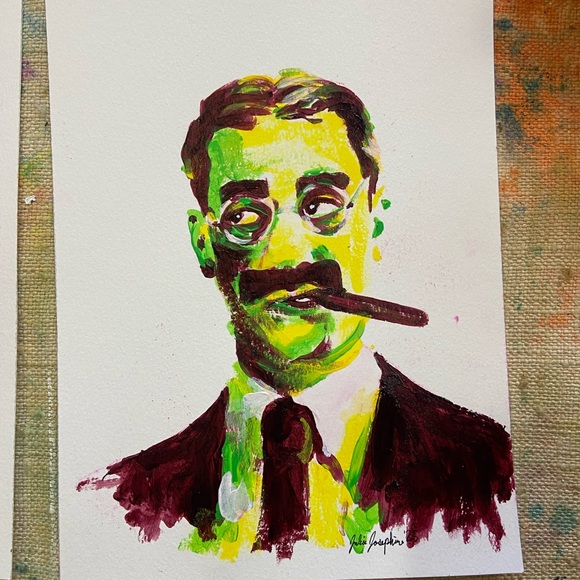 Portrait Painting of Groucho Marx